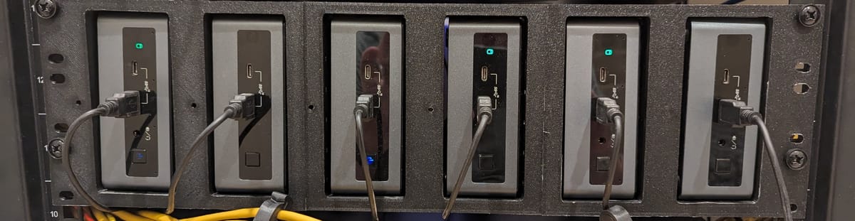 3D Printed Intel NUC Rack Mount